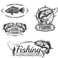 Tackle Rods Font Emblem Fishing Free Transparent Image HQ - Free PNG
