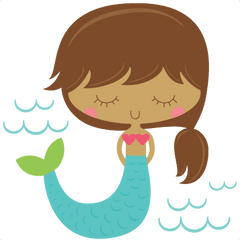 Download Royalty Free Mermaid Clipart Silhouette - Cute Mermaid Clipart Svg Png