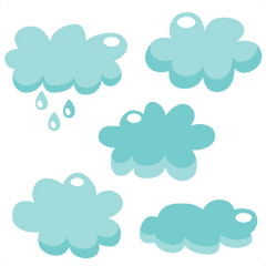 Cloud Set Svg Cutting File For Scrapbooking Cute Cut Files - Miss Kate Cuttables Cloud Png