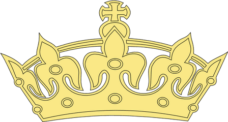 Golden Princess Crown Clip Art - Vector Clip Gambar Mahkota Raja Animasi Png