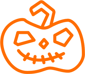 Halloween Scary Pumpkin Lantern Free Icon Of - Clip Art Png