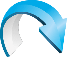 Download Hd Vector Stereo Blue Circle Arrow Png Image 3750 - Png Arrow Half Circle