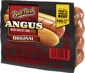 Angus Beef Hot Dogs Ball Park Brand - Ball Park Angus Beef Franks Png