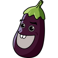 Vector Eggplant PNG File HD