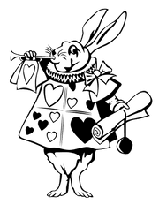 Hats Drawing Alice In Wonderland - Alice In Wonderland White Rabbit Clip Art Png