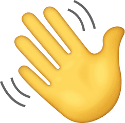 Waving Hand Emoji Free Download Ios - Waving Hand Emoji Png