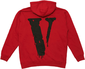 Vlone U2013 Hypevault - Red Vlone Hoodie Bad Habits Png