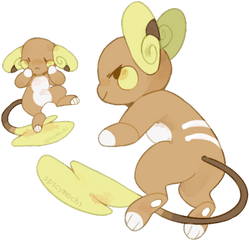 Pokemon Raichu - Alolan Raichu Png