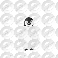 Penguin Stencil For Classroom Therapy Use - Great Penguin Dot Png