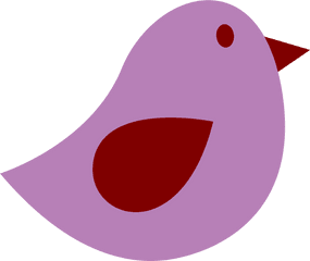 Bird Clipart Purple Png U2013 Clipartlycom - Baby Bird Clip Art