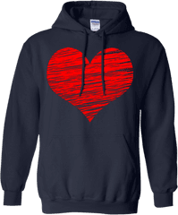Download Valentines Day Shirt Red Glitter Heart T - Shirt T Into The Forest I Go Hoodie Png