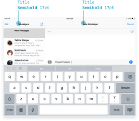 The Ios Font Size Guidelines Updated For 13 U2013 Learn Ui - Ipad Keyboard Screenshot Portrait Png