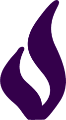 Purple Flame Png - Vertical