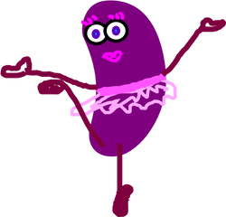 Purple Clipart Jelly Bean Transparent - Clip Art Purple Jelly Bean Png