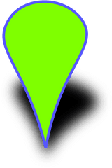 Green Google Marker Clip Art - Vector Clip Art Diagram Png