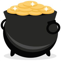 Pot Of Gold Clipart Png - St Day Pot Of Gold