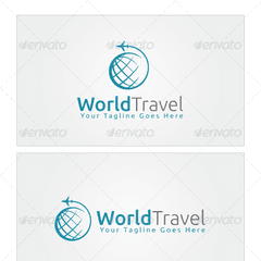 World Travel Logo Template - Graphic Design Png