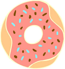 Doughnut Clipart Coffee - Donut Clipart Transparent Background Png