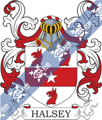 Halsey Family Crest Coat Of Arms And Name History - Coat Of Arms Louw Png
