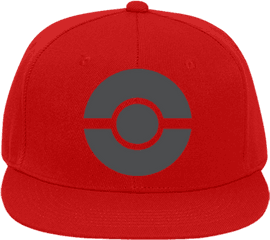 Pokemon Trainer Hat X Flat Bill Fitted Hats - Pokemon Trainer Hat Transparent Png