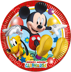 Mickey Mouse Clubhouse Circle Plates - Mickey Mouse Club Circle Png