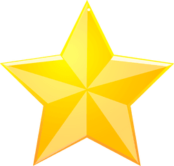 Yellow Star Vector - Star Transparent Background Png