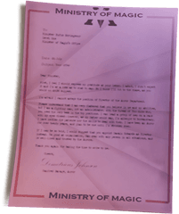 Ministry Memo - Harry Potter Ministry Of Magic Memo Png