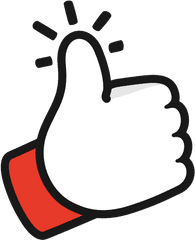 Gesture Like Thumbs Up Youtube Icon - Youtube Like Button Png