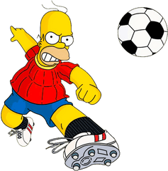 Simpsons Png Icon Web Icons - Homer Simpson Soccer Transparent