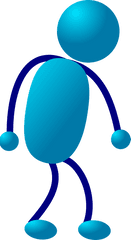 Stick Man Sad Walking Clip Art - Walking Man Png Animation