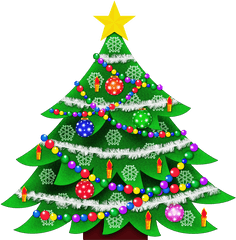 32 Christmas Tree Vec Free Clipart - Happy Merry Christmas Day Png