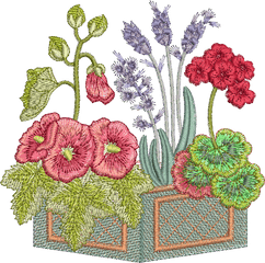 Transparent Embroidered Flowers Png - Transparent Embroidered Flower Png