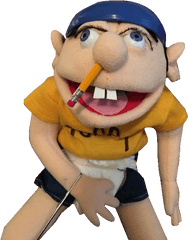 Jeffy Png 6 Image - Puppet With Pencil In Nose