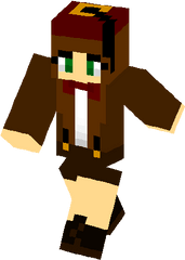 Fez Doctor Who Skin - Minecraft Girl Skin Simple Full Size Indiana Jones Minecraft Skin Png