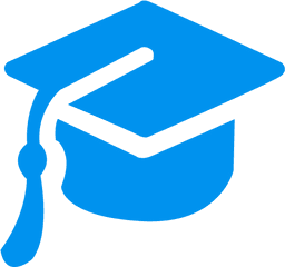 Log In Sign Up Upload Clipart 0oyrxb - Blue Graduation Hat Icon Blue Png