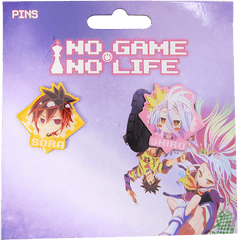 No Game Life Pin Set - Fictional Character Png