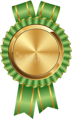 Pin - Gold Certificate Ribbon Png