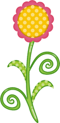 Spring Flower Clip Art - Dot Png