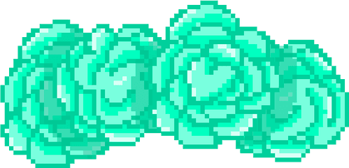 Download F2u Pixel Flower Crown By - Green Flower Crown Png