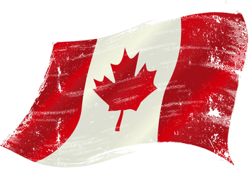 Watercolor Canadian Flag Vector - Canada Flag Png