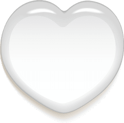 Drawing Of Big White Heart For Wedding Romance Free Image - Heart Png