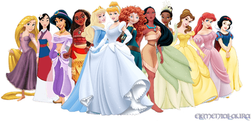 Princesas De Disney Images - All Disney Princesses Including Moana Png