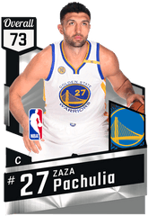 Zaza Pachulia 73 - Nba 2k17 Myteam Silver Card 2kmtcentral Golden State Warriors For Iphone Png