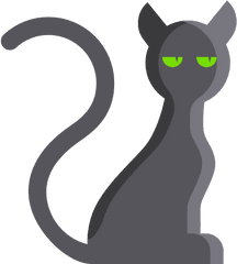 Black Cat Kitten Head For Halloween - 512x512 Black Cat Png