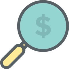 Magnifier Dollar Icon - Magnifier Png