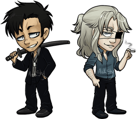 Hd Chibi Anime Mangaka Gangster - Gangsta Chibi Png