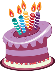 Download Rainbow Birthday Cake Clipart Hd Png - Pastel De CumpleaÃ±os Animado Png