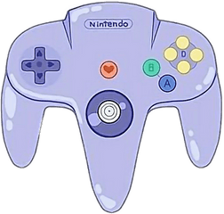 Download Nintendo Blue Console Gaming Game Aesthetic - Video Game Controller Png Aesthetic