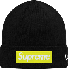 Supreme New Era Box Logo Beanie Black - Hiroshima Peace Memorial Park Png