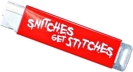 Download Snitches Get Stitches Box - Carmine Png